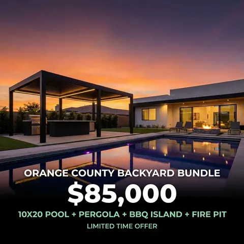 Pool Building ad: An $85,000 pool and backyard bundle